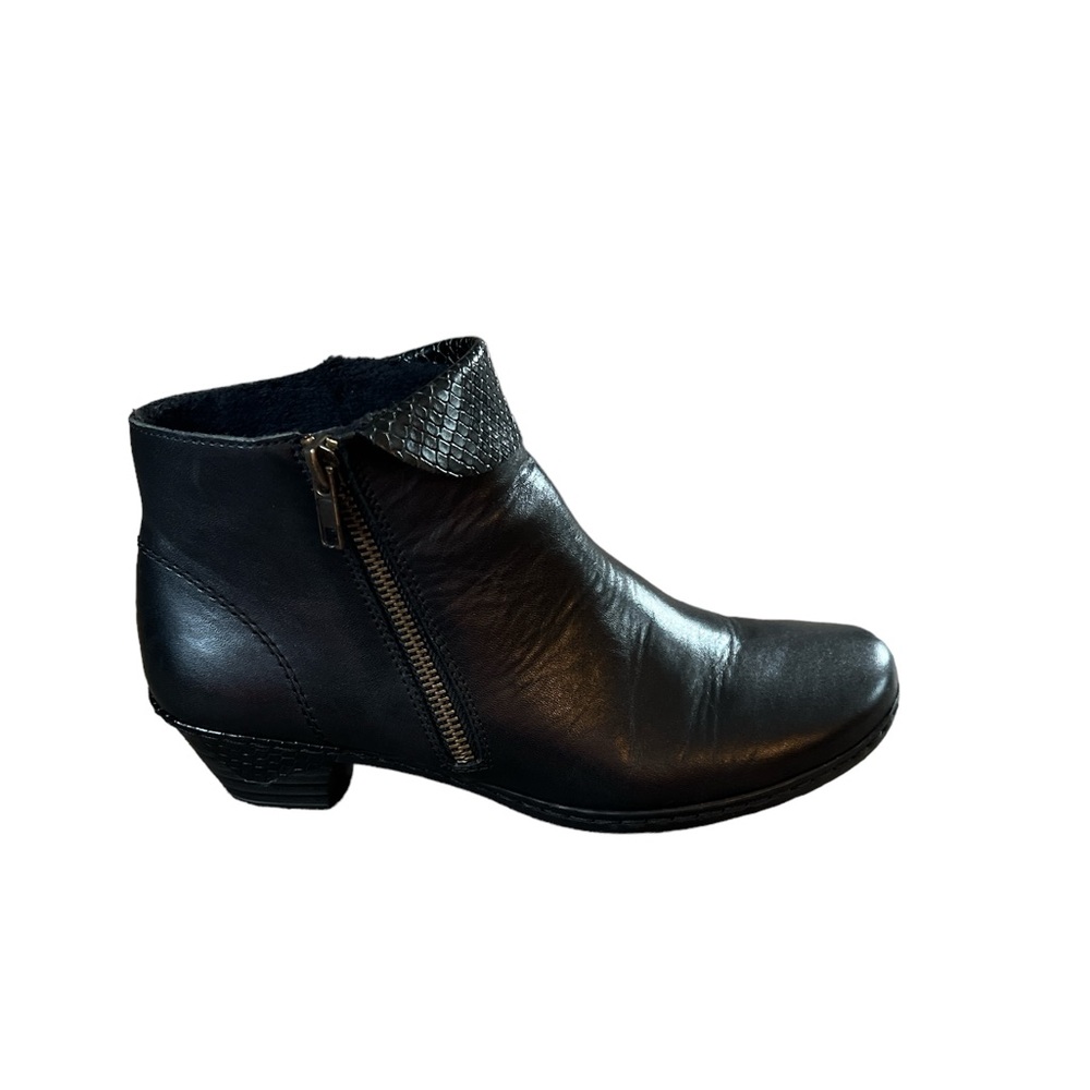 Rieker Women’s Black Ankle Booties Size 38 (US 7) Boots